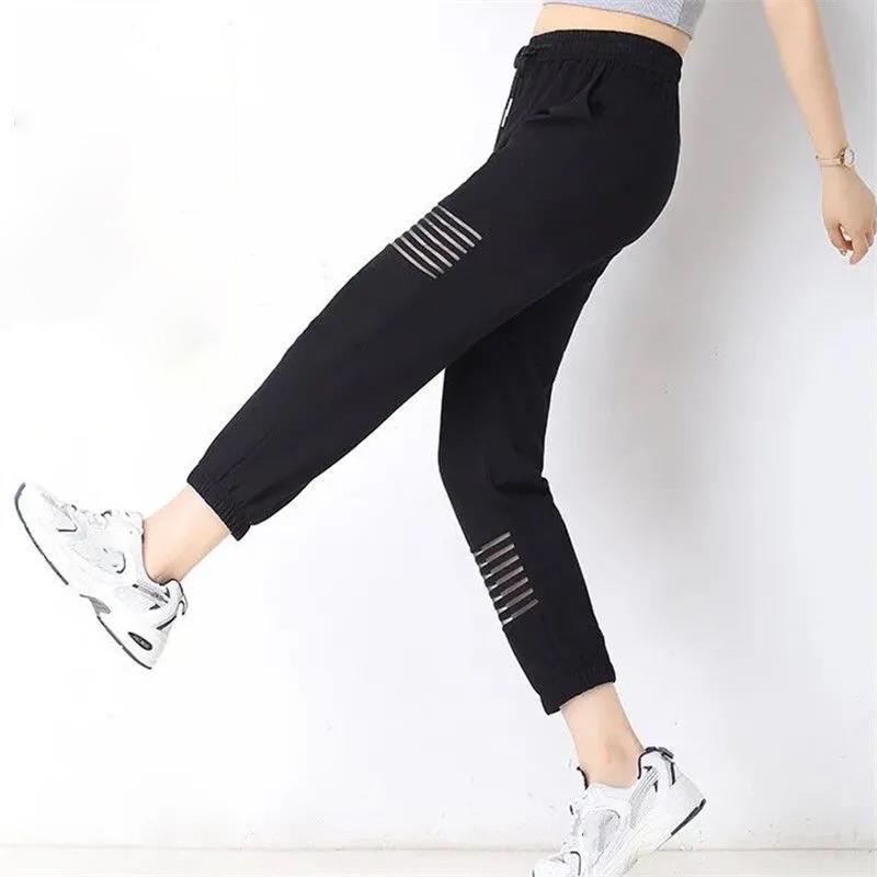 Spring and Summer Girls Casual Thin Sweatpants Loose Fashion Thin Waistband Harem Pants Trend