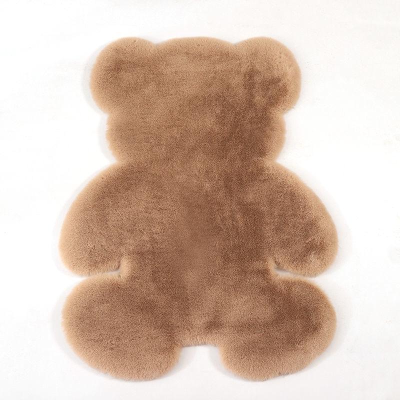 Bear Rug Super Soft Carpet Modern Living Room Bedroom Antiskid Mat Fluffy Floor Carpets Decor Rugs White Brown Children Doormat