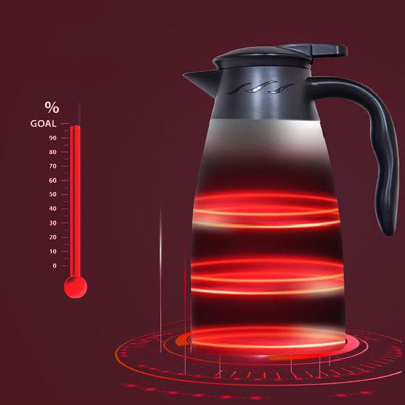 800ml Car Stainless Steel Electric Heating Kettle Temperature Insulation Pot Coffee Tea Water Heating Pot