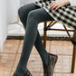 Knitted Twist Leggings Women's Spring and Autumn Thin Pantyhose White Gray Coffee Color Stepping Pants Nine-point Bottoming Socks Stretch Pants