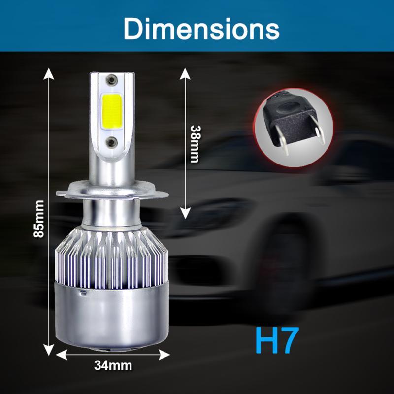 Super Bright Car LED Headlights H1 H7 H11 H9 H3 9005 9006 9012 High-brightness Far and Near Spotlight Bulb Headlight H4 White Light 12V24V 360W