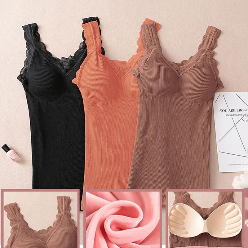 Thermal Underwear Women Plus Velvet Thickening Winter Outer Wear Sexy All-match High-end Vest Women All-in-one Slim Bottoming Shirt