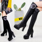 High-heeled boots high boots women boots over-knee boots women autumn and winter stretch boots