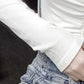 Women's Spring and Autumn Solid Color T-shirt Slim Long Sleeve Top