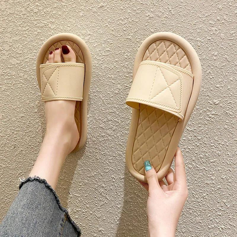 Non-slip Indoor Women's Summer Slippers Soft Bottom Outer Wear  Slippers