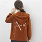 Autumn and Winter Korean Loose Coat Cardigan Hooded Sweater Women Thick Sweater All-match