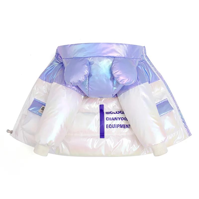 White Duck Down Girls Down Jacket Winter Colorful Thick Warm Jacket