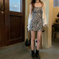 Sexy Bag Hip Skirt Zebra Pattern Suspender Skirt Thin Section Sexy Strapless Suspender Skirt Slim and Thin Suspender Skirt