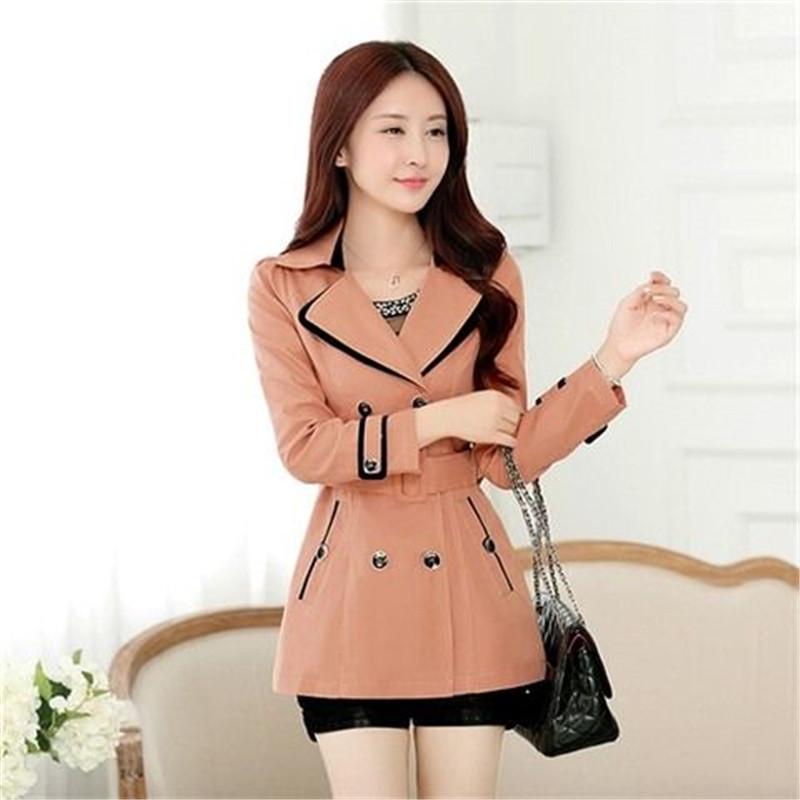 2019 Woman Short Windbreaker Casual Student Clothes Easy Loose Coat Moda Mujer Trench Coat Outwear