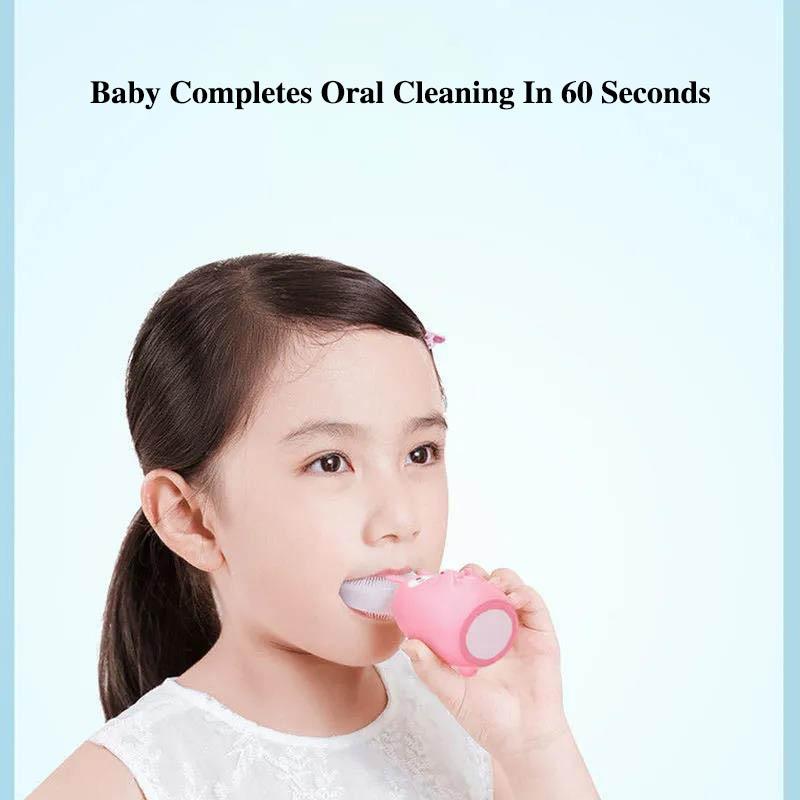 Children's Toothbrush U-shaped Electric Rechargeable Automatic Super Shenbo Baby 1-7-15 Years Old Brushing Artifact