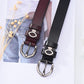 Belts Women's Leather Round Metal Circle Waist Belt for Women Jeans Pants