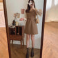 Chiffon Dress Women's Summer Dress long Sleeve Knee-length Daily Wear Office Dating Party