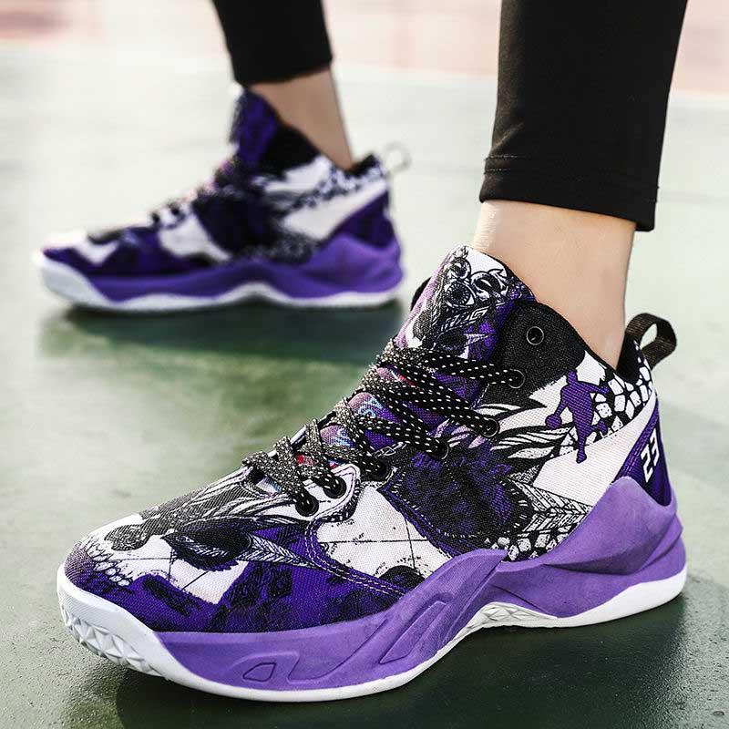 Women Mesh Sneakers Wear-resistant Basketball Shoes Deodorant Comfortable Outdoor Running Shoes