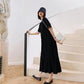 Casual Beach Dresses Womens V-Neck Party Summer Dress Short Sleeve Loose Long Dress