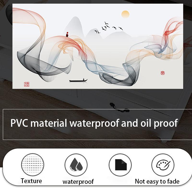 Pvc Soft Glass Rectangular Table Dining Table Mat Nordic Minimalist Tablecloth Waterproof Oil-proof Anti-scald Coffee Table Mat Plastic