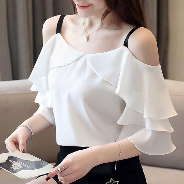 2 Pieces Ladies Suit Skirt Spring and Summer Short Sleeve Mid-length Casual Vacation Office Home