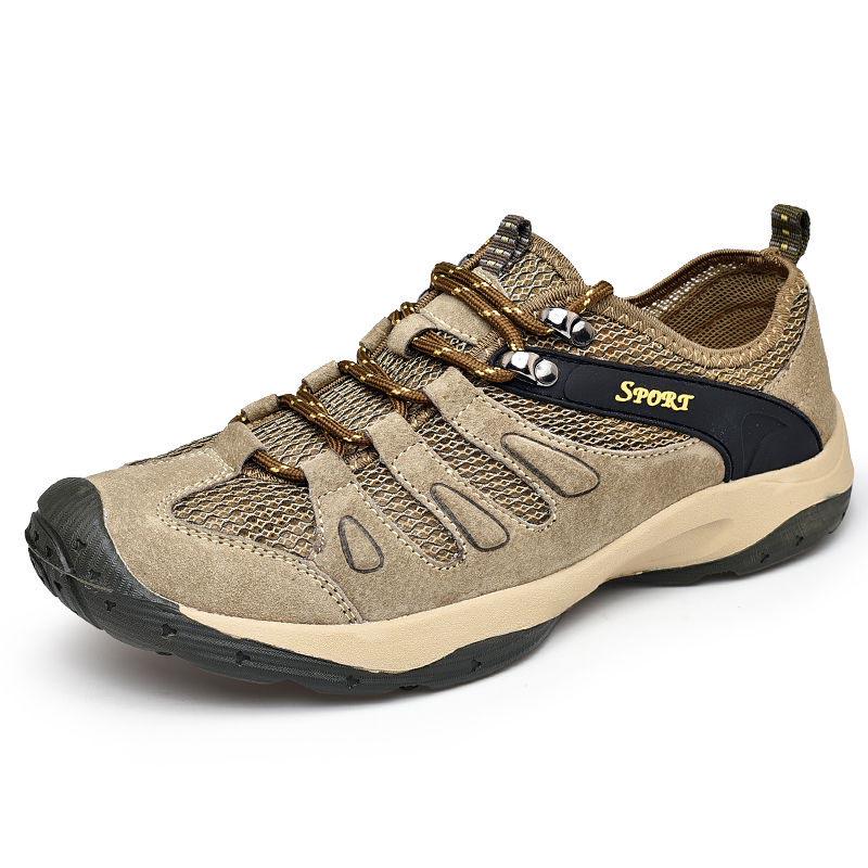 Plus Size 38-46 Men Outdoor Water Sneaker Non Slip Hiking Climbing Aqua Shoes Beach Barefoot Upstream Shoes Wear-resistant Seaside Shoes