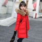 Kids Girls Winter Faux Fur Hooded Parka Down Coat Puffer Jacket Padded Overcoat
