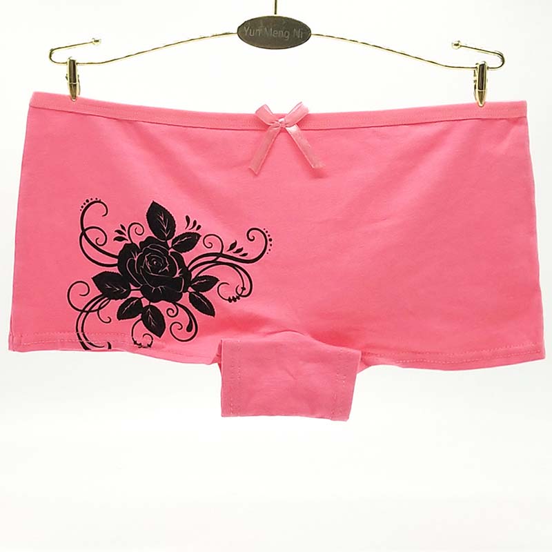 6 Pieces/set of Pure Cotton Underwear Women's Cotton Sexy Boxer Briefs