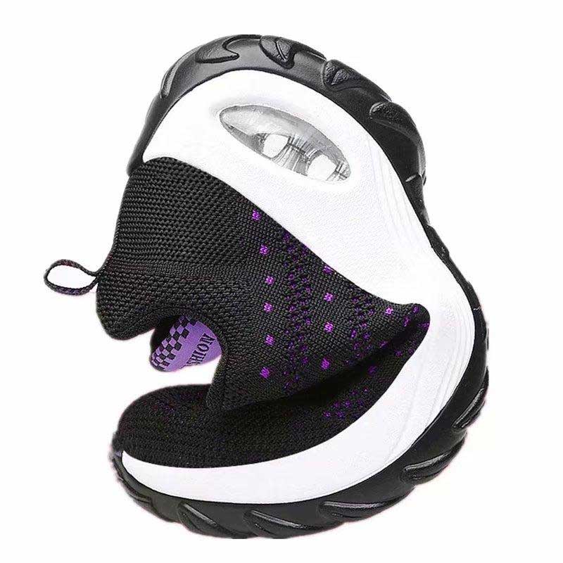Women Sneakers Mesh Running Shoes Ladies Walking Dancing Sport Shoes Outdoor Air Cushion Breathable Footwear Lace Up Sneakers