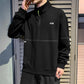 Half Zipper Sweater Men's Pullover Stand-up Collar Autumn and Winter Casual Sportswear Korean Style Trendy Sweater