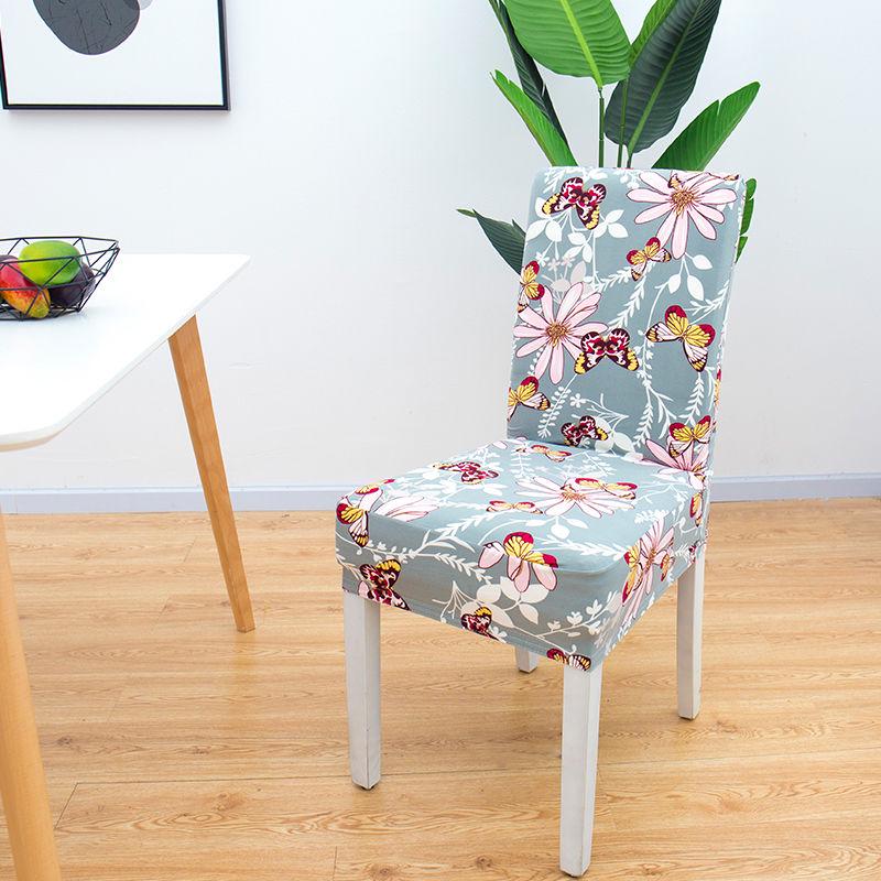 Chair Cover Elastic Printing Dining Stretch Elastic Slipcovers Chair Cover For Kitchen Wedding Hotel