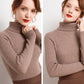 Turtleneck Sweater Women's Autumn and Winter Thickening Slim Western Feminine Blouse with A Bottoming Sweater