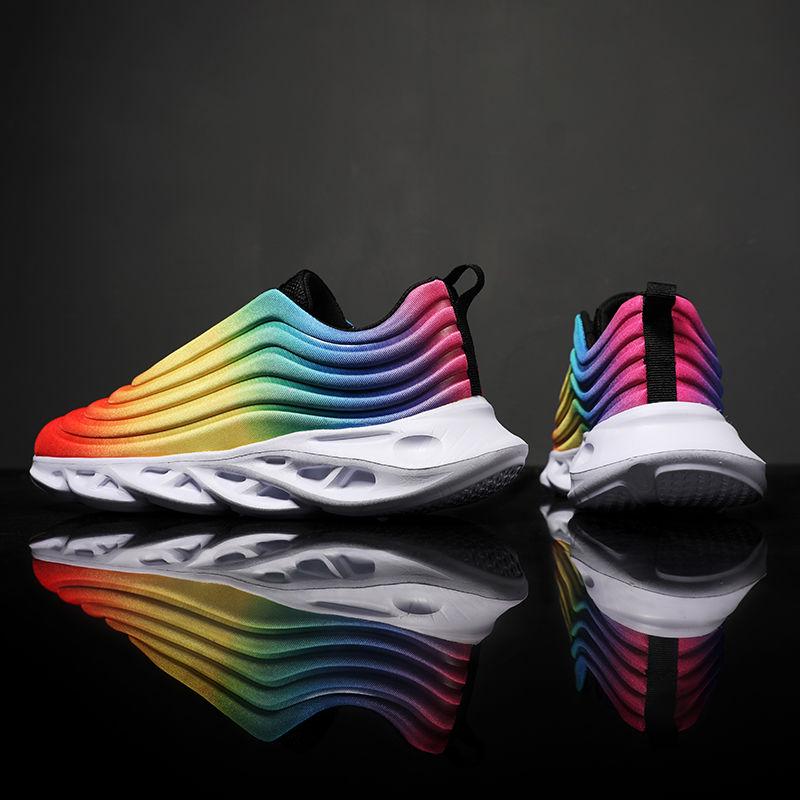 Men's shock-absorbing running shoes casual deodorant fashion tide shoes men's increase blade shoes