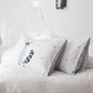 Two-piece Cotton Pillowcase Letter Printing Thickened Brushed Pillowcase Bedding