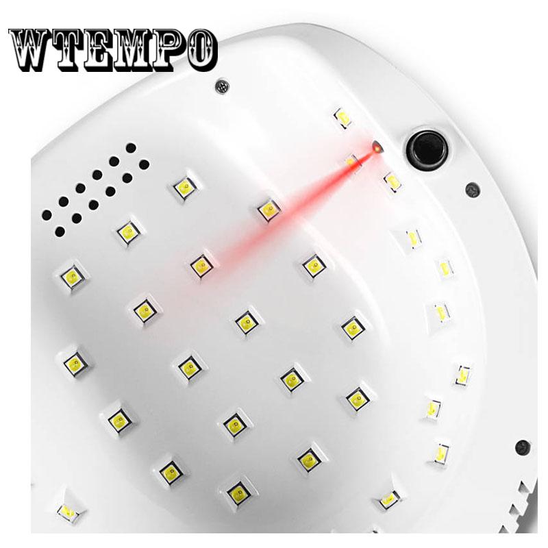72w Polish Lamp Led Phototherapy Machine Intelligent Induction Nails Dryer Tools Glue Baking Lamps