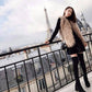 Hepburn little black dress autumn and winter loose thin doll skirt long sleeves long sweater skirt
