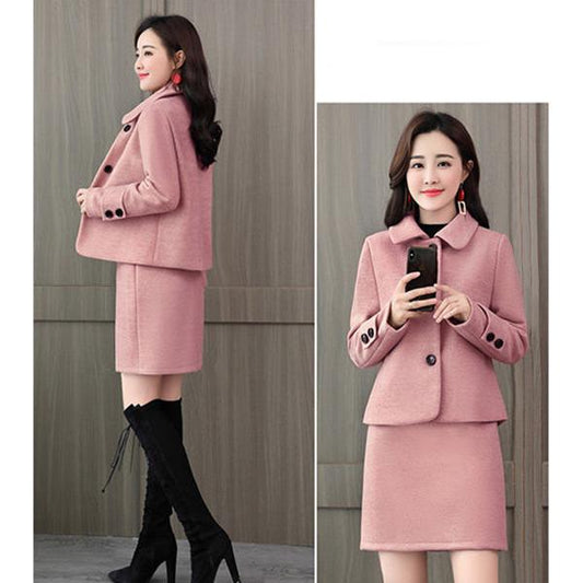Fashion All-match Knit Jacket Autumn and Winter Korean Fashion All-match Imitation Mink Velvet Ladies Cardigan Jacket