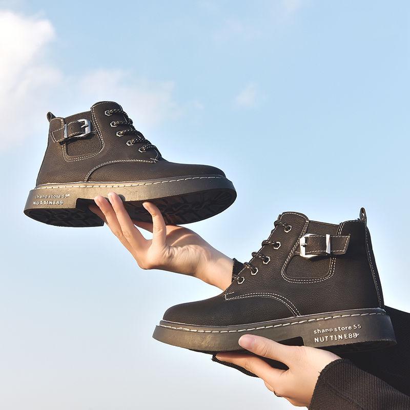 Retro British Style Martin Boots Women's Autumn and Winter Boots Flat Motorcycle Shoes Women's Boots