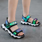 Girls' Sandals  Summer Big Children's Fashion Sports Soft-soled Sandals Little Princess Girls' Shoes Breathable Lightweight