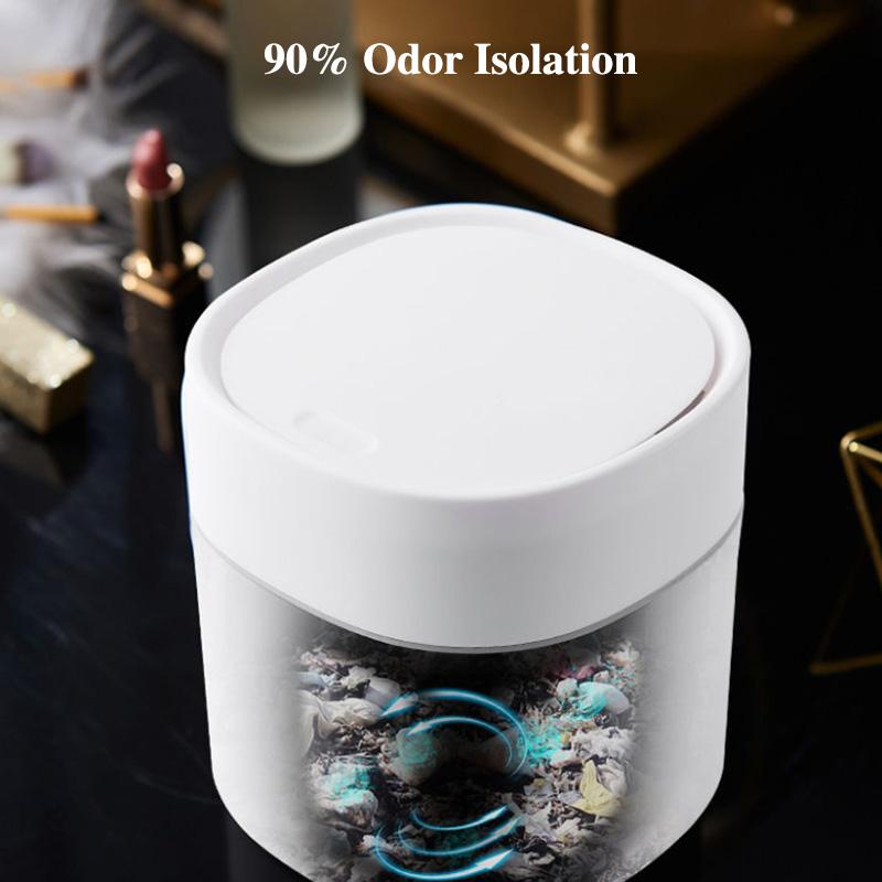 Desktop Trash Can Girl Heart Light Luxury Style Creative Desktop Household Trash Storage Bin Mini Small Trash with Lid