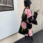 Women's Sweater Loose Outer Wear Autumn  Winter Casual Retro Jacquard Mid-length Pullover Knit Top