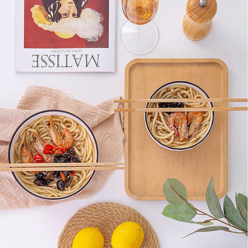 Set Creative Ceramic Bowl Plate Japanese Noodle Soup Bowl Eating Pumpkin Vegetable Plate Dish