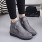 Autumn and Winter Plus Velvet Ankle Boots British Women's Leather Shoes Women's Shoes Cotton Boots