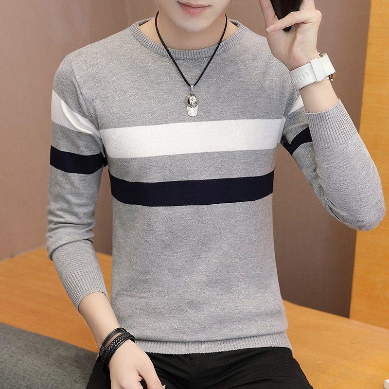 Men Sweaters 2019 Autumn Winter Cotton Knitted Mens Sweaters Pullovers Men Brand Clothing Knitwear