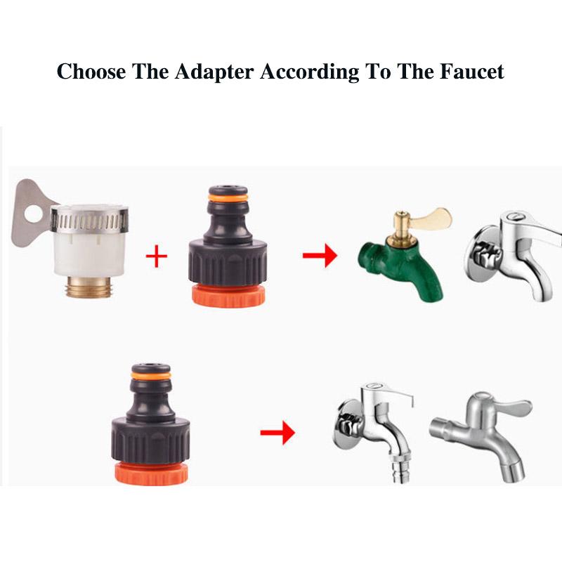 Watering Hose Hose Car Wash Watering Dishes Watering Artifact Booster Nozzle High Pressure Spray Garden Shower Gun Set