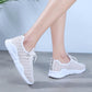 Spring and Summer Mesh Women's Sports Shoes Student Korean Breathable Running Shoes Trend All-match Casual Shoes Hollow Flat Shoes