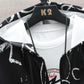Chinese Calligraphy Print Jacket Men Hooded Windbreaker Spring Casual Loose Coat Soft Comfortable Top Long