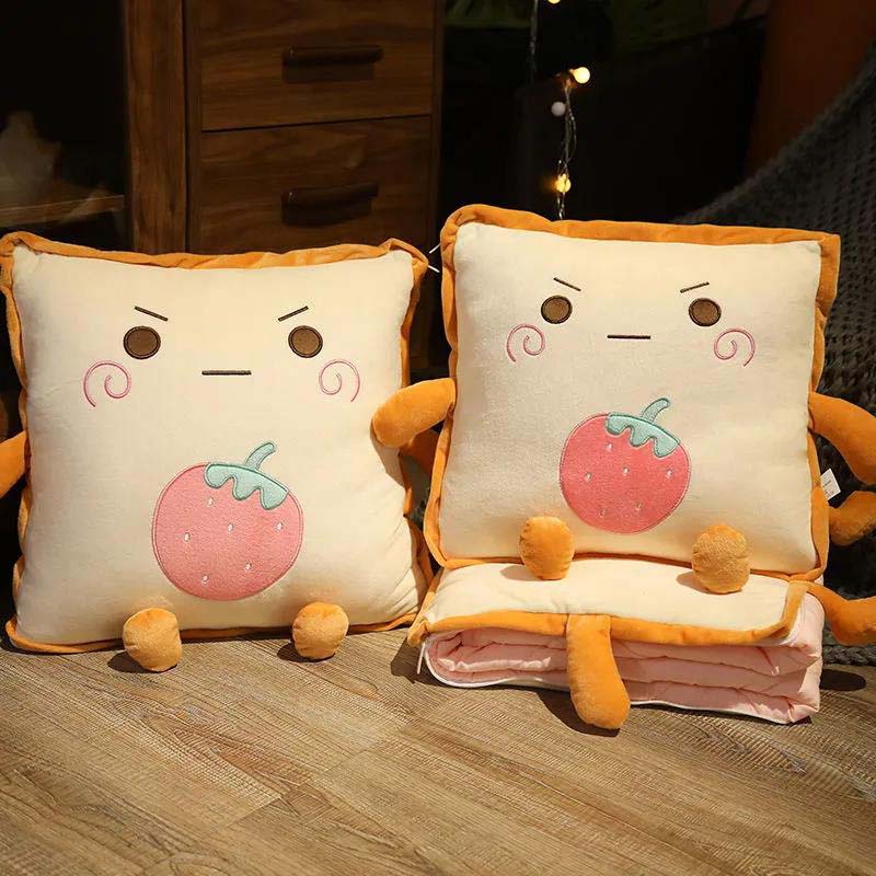 Doll Pillow Quilt Dual-use Office Nap Small Pillow Blanket Two-in-one Four-season Pillow