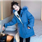 Women Winter Coat Parkas Fur Collar Hooded Down Jackets Plus Size Pocket Fashion Harajuku Female Jackets and Coats
