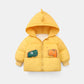 Girls' Down and Down Plus Velvet Thick Warm Jacket In Winter Windproof Padded Jacket
