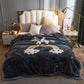 Thick Coral Fleece Blanket Non-shedding Quilt Bedroom Blanket