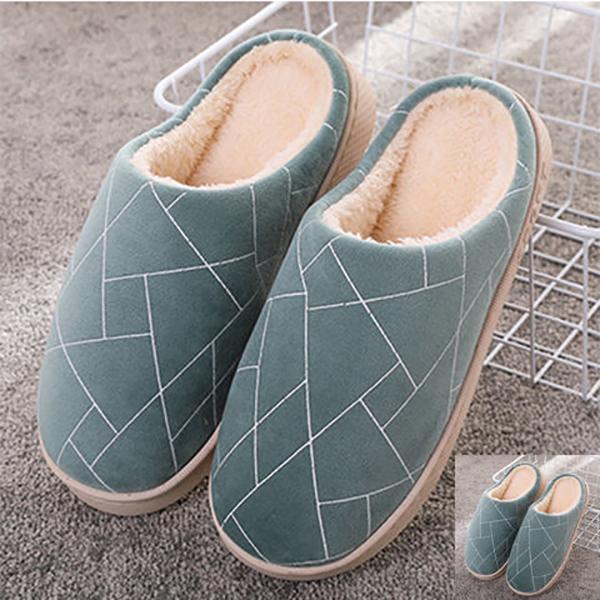 Winter Warmth Couple Plush Household Non-slip Platform Confinement Shoes