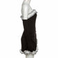 Summer Women's Sexy Wrapped Chest Stitching Ruffled Dress + Gloves