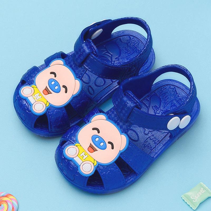 Baby Sandals Boys and Girls Baotou Toddler Infant Non-slip Hole Shoes Summer Soft Bottom