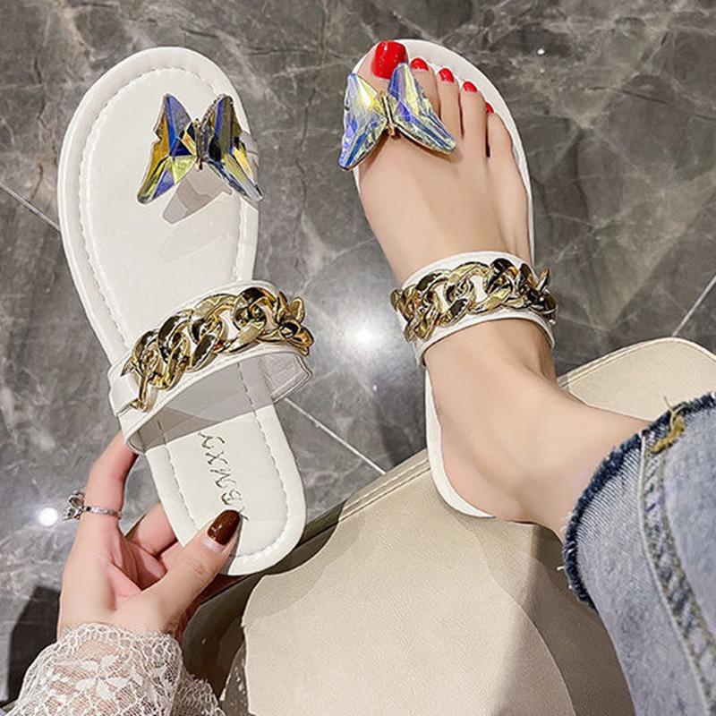 Slippers Female Summer Wear Fashion Korean Fairy Style Flat Flip Flops
